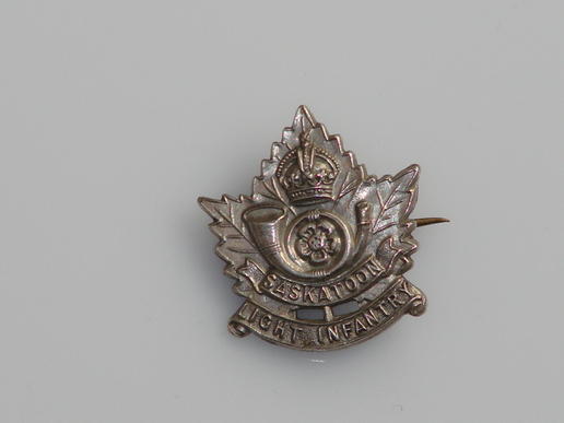 Saskatoon Light Infantry Silver Sweetheart Pin