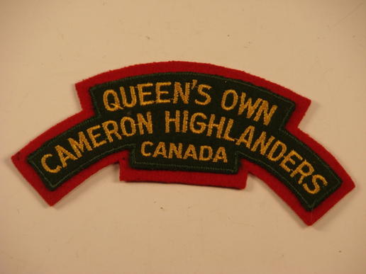 Queen's Own Cameran Highlanders Shoulder Title