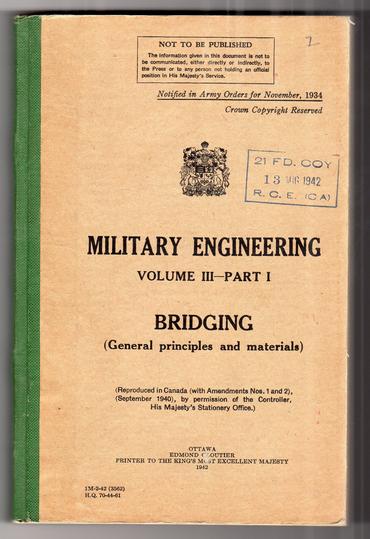 RCE Military Engineering - Bridging