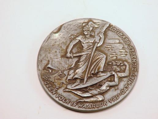 VE Day - Belgium Table Top Medallion 5 May 1945