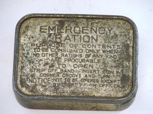 WW2 British Emergency Ration - Empty Tin