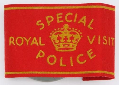 1939 Royal Visit to Saskatoon, SK Special Police Armband