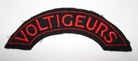 Voltigeurs Des Quebec Wool Shoulder Title