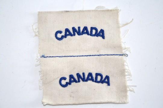 WW2 RCN CANADA Shouder Pair - Summer Whites