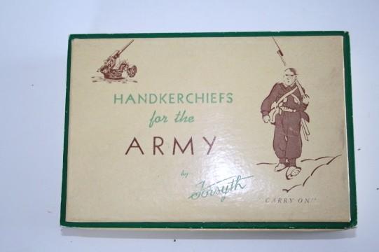 Wartime Canadian Handkerchiefs Box - For the Army
