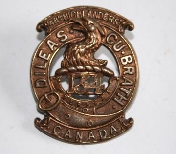 134 Battalion Cap Badge (48th Highlanders of Canada)