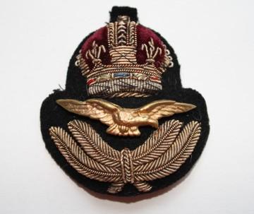 RCAF Officer Embroidered Cap Badge - MINT