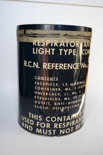 WW2 RCN Gas Mask Tin