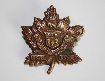 27th Battalion Collar Badge