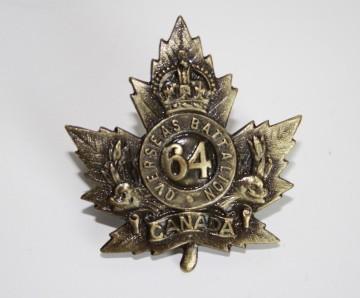 64th Battalion Cap Badge