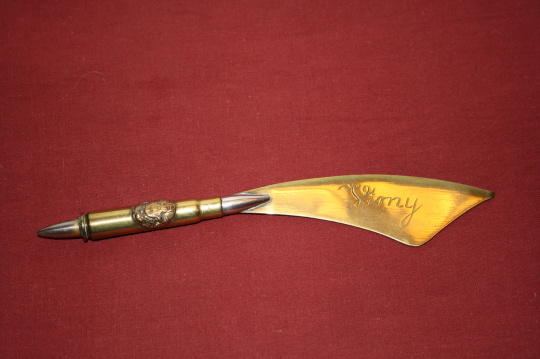 VIMY Trench Art Letter Opener - 7.5 inches