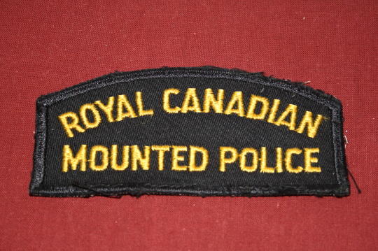 RCMP Cloth Shoulder Title - Pre 1973