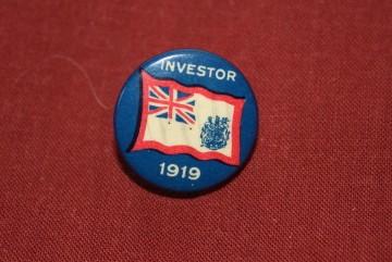 1919 Canadian War Bonds Investor Lapel Pin