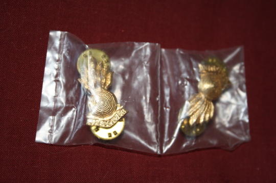 Artillery Collar Badges - Still in the package