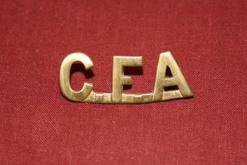 CFA (Canadian Field Artillery)  Shoulder Title - Small Type