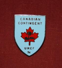 Canadian Contingent UNEF 74 Shield