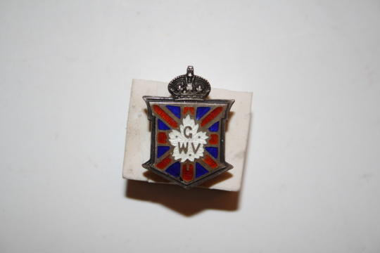 WW1 Canadian Great War Veteran's (GWV) Pin