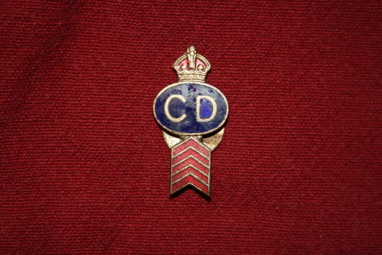 WW2 British Civil Defence Lapel Button