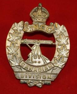 Third Machine Gun Company (Canadian Corps) Cap Badge