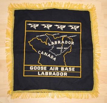 WW2 Goose Air Base Labrador Cushion Cover