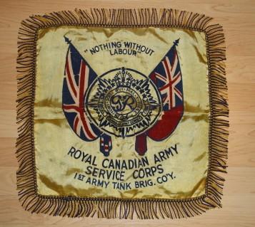 WW2 RCASC 1st Army Tank Bde Coy Cushion Cover