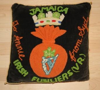 WW2 Irish Fusiliers (VR) of Canada JAMAICA Cushion 