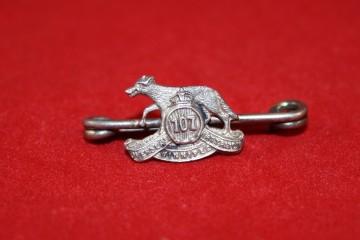 WW1 107th Battalion (Winnipeg) Sterling Silver Tie Clip