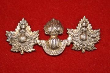 WW1 Sterling Sweetheart Pin - 100th Bn (Winnipeg Grenadiers)