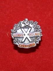 WW1 Highland Cadets Montreal Sterling Lapel Pin