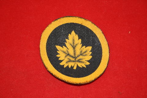 WW2 Canadian HQ London Patch in Canvas