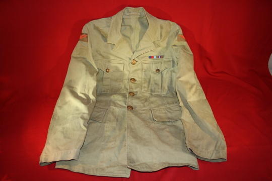 1942 RCAF Summer Tan Tunic - Named and Numbered