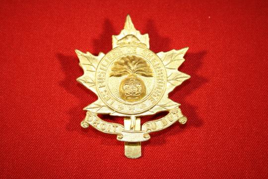 Les Fusiliers de Sherbrooke Cap Badge