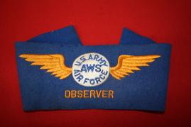 WW2 USAAF AWS Observer Armband