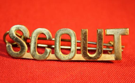 Scout Shoulder Title - Gilding Brass