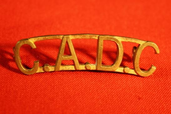 CADC Canadian Army Dental Corps Shoulder Title