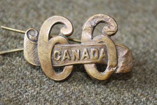 66 Battalion Edmonton - Collar Badge