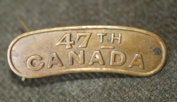 47th Battalion Shoulder Title