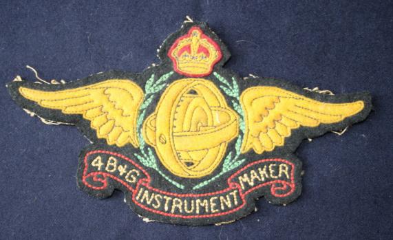 RCAF 4 Bombing and Gunnery Instrument Maker Patch - Crestcraft