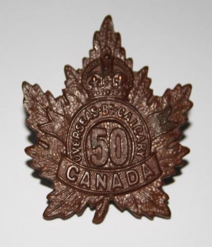 50th Battalion Calgary Cap Badge