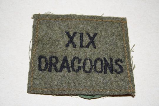 19th Alberta Dragoons BD Slip On Shoulder Title