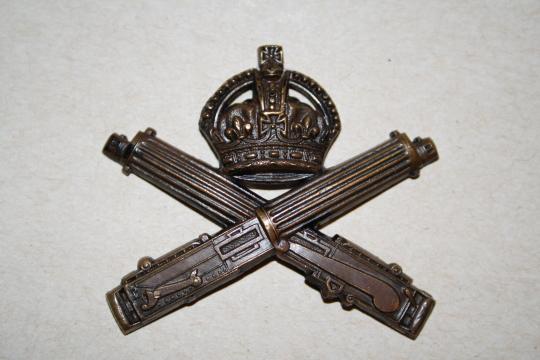 Machine Gun Corps Officer Cap badge in Bronze