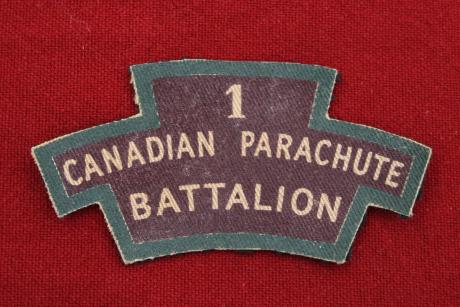 1 Canadian Parachute Battalion Canvas Shoulder Title