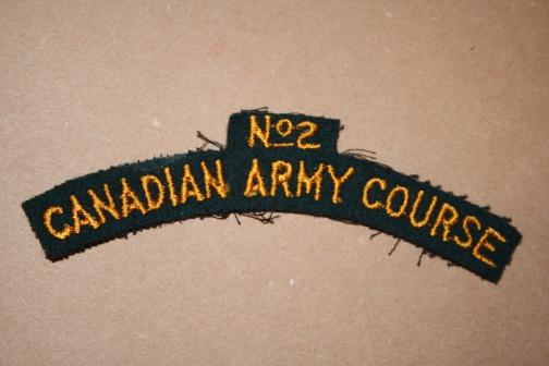 WW2 No 2 Canadian Army Course shoulder patch