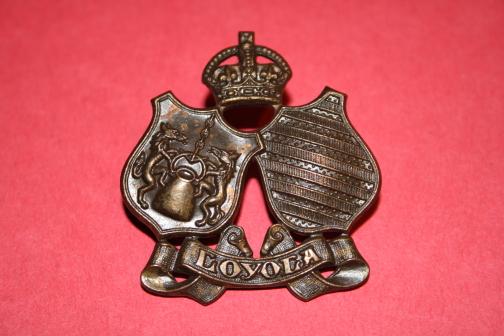 Loyola College COTC Cap Badge