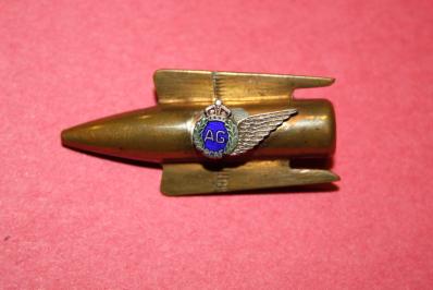 WW2 RCAF Air Gunner Winged Bullet Sweetheart