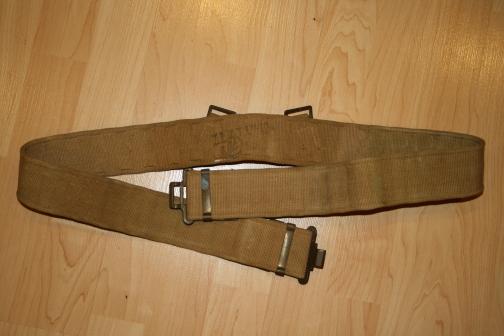 Canadian P37 web belt - 1942 ZL&T Size Large