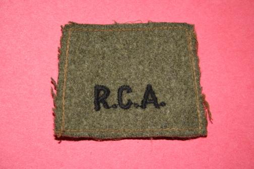 WW2 RCA Slip-on shoulder title