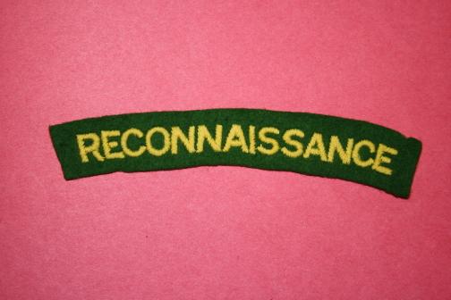 WW2 British Reconnaissance Regiment Shoulder Flash