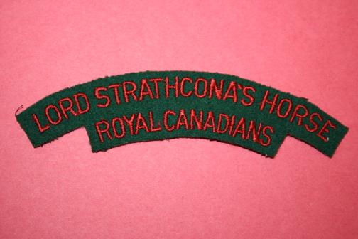 Lord Strathcona Horse Shoulder Title