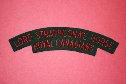 Lord Strathcona Horse Shoulder Title